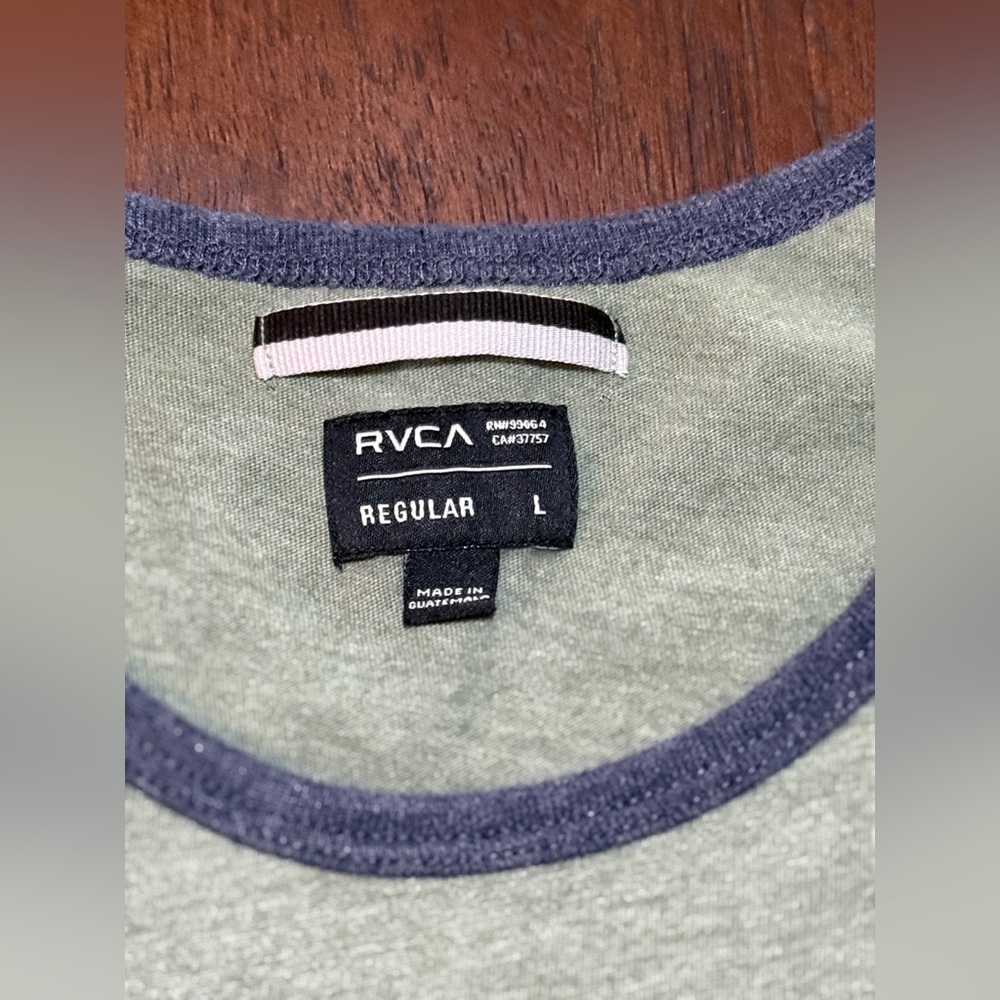 RVCA Men's Green Tank Top Large - Picture 2 of 4